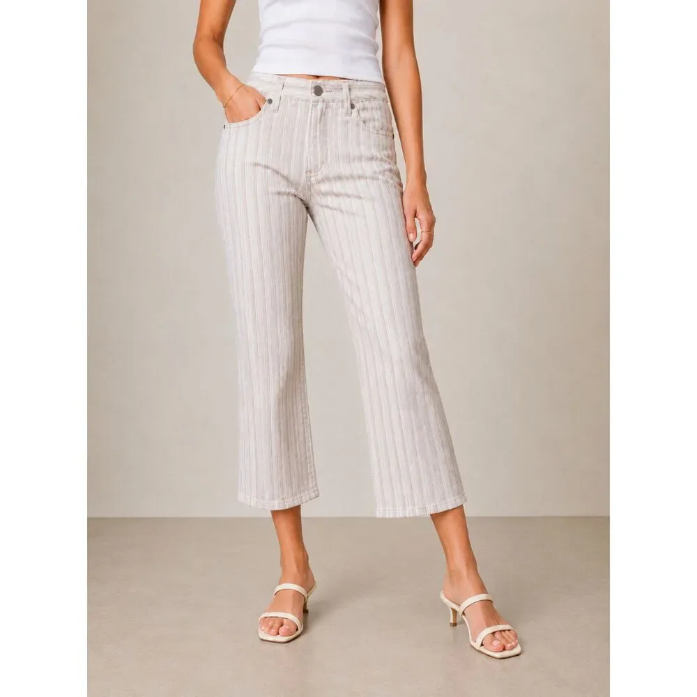 Theory Striped Crop 25